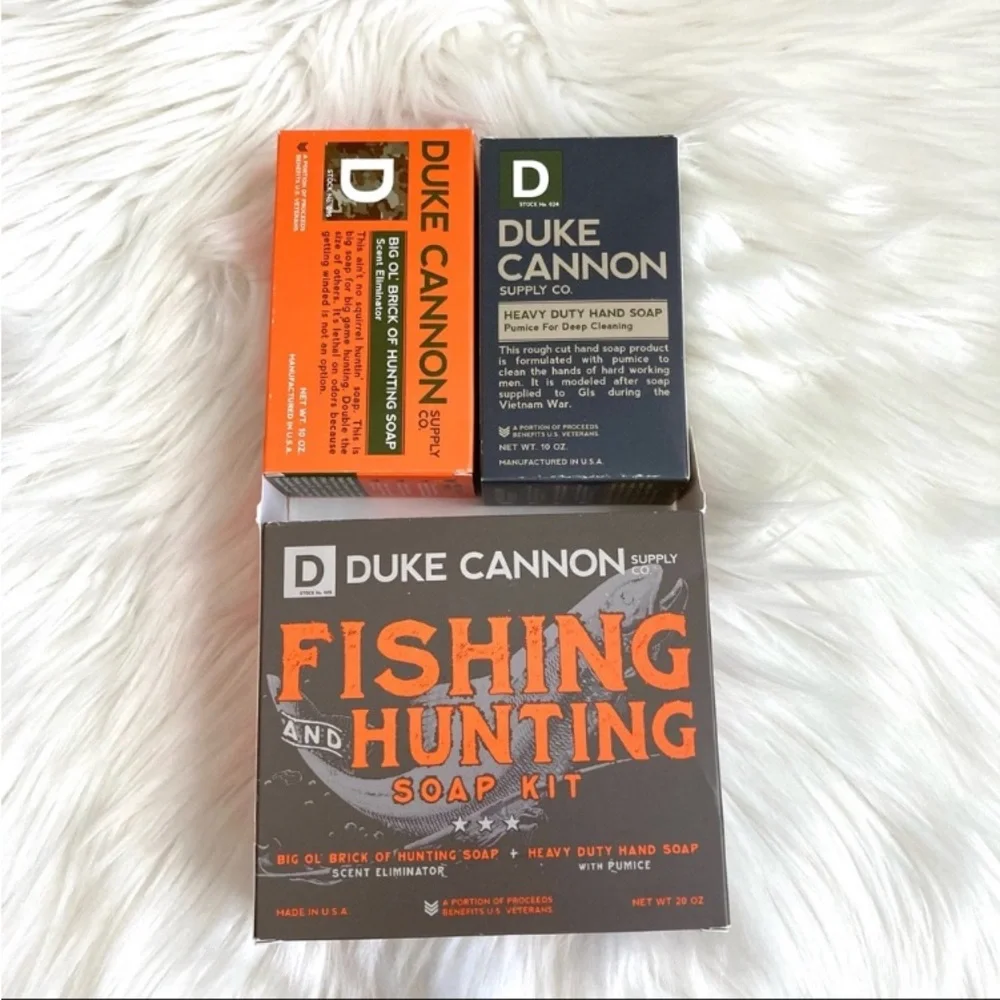 NEW Duke Cannon Hunting and Fishing Soap Set of 2